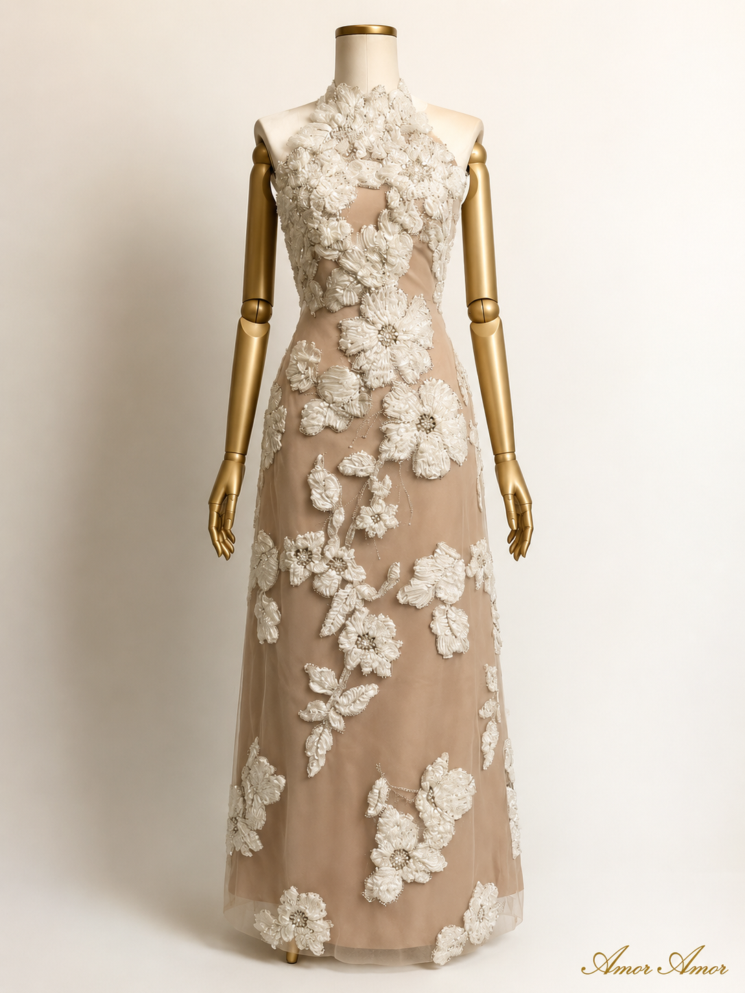 VESTIDO PRINCESA JARDÍN BORDA