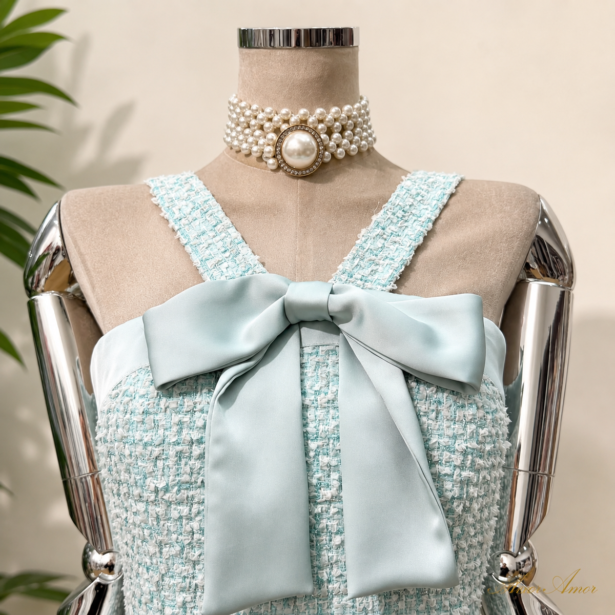 VESTIDO PRINCESA TWEED BOW