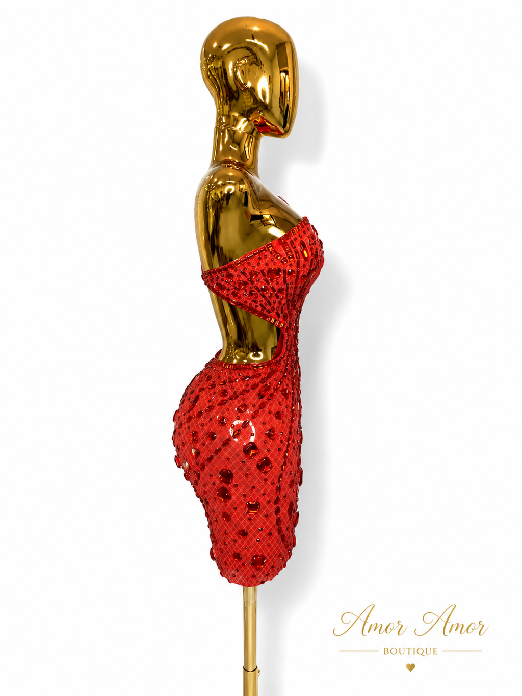 VESTIDO CORAZÓN RUBÍ