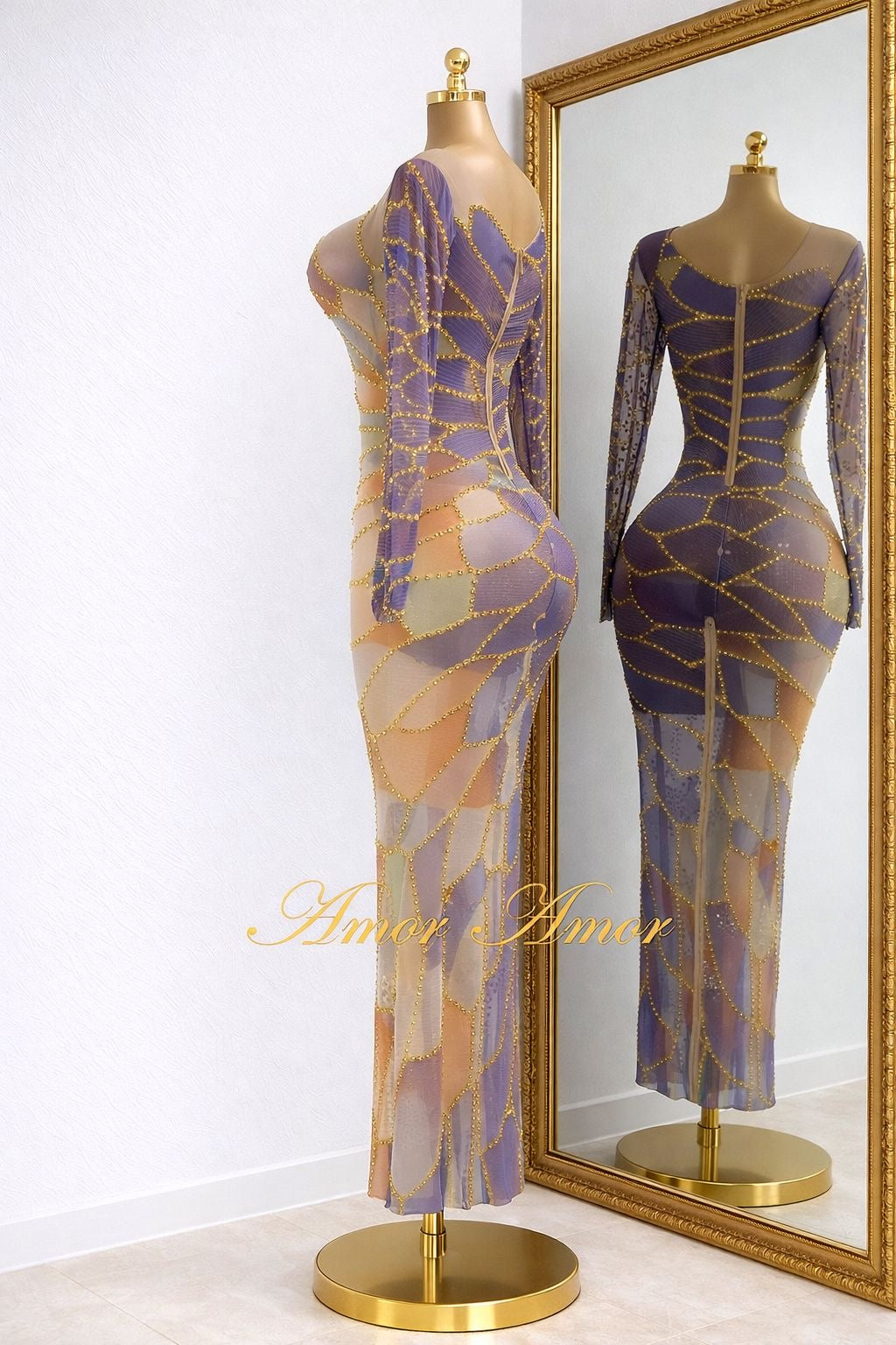 Vestido Golden Muse