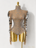 BODYSUIT CRYSTAL STAR LICRA