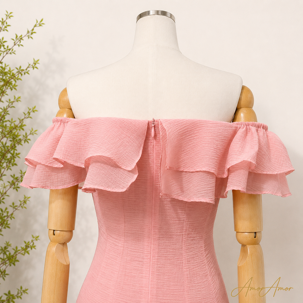 VESTIDO PRINCESA OFF SHOULDER