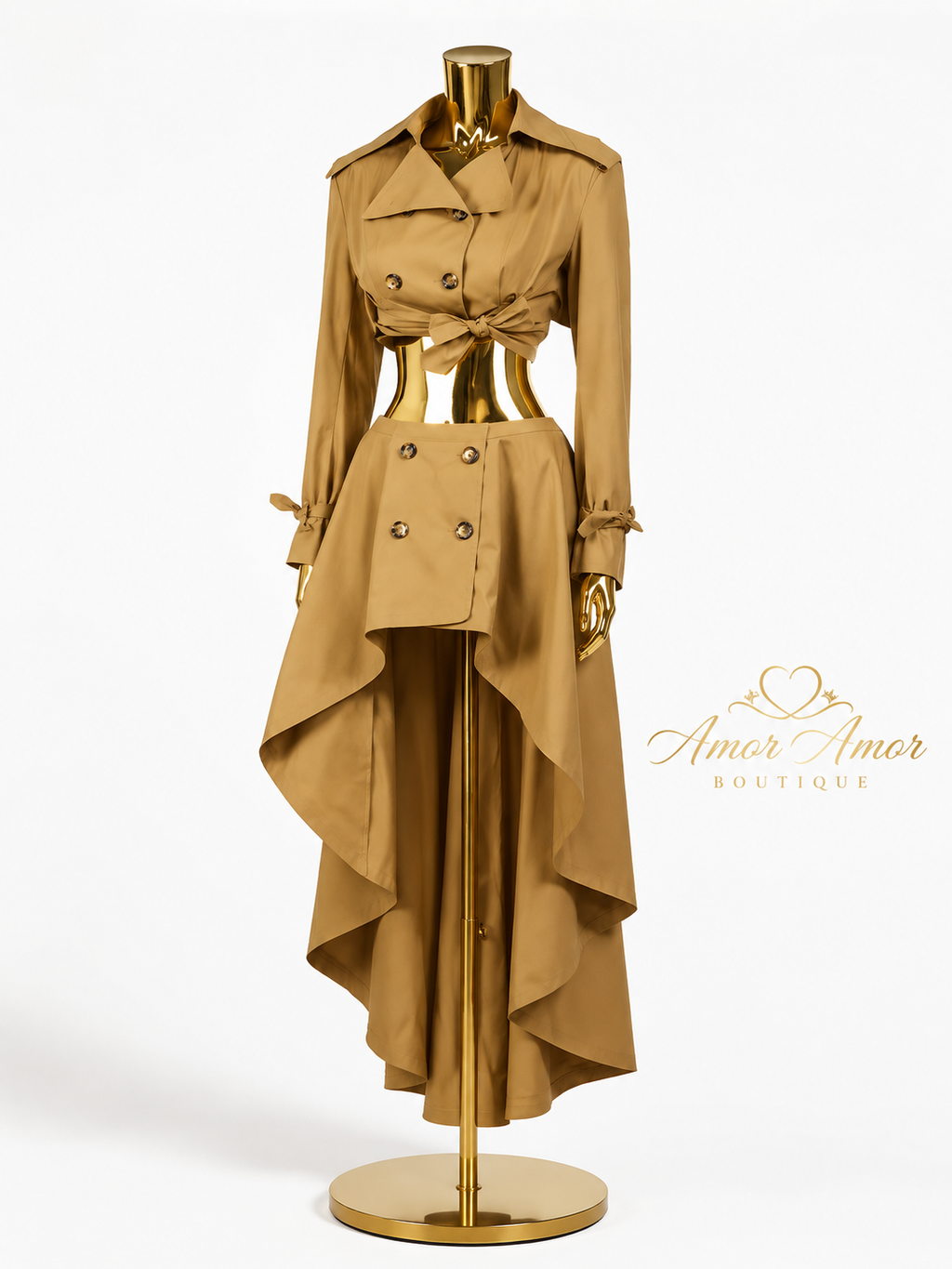 Conjunto Trench Camel