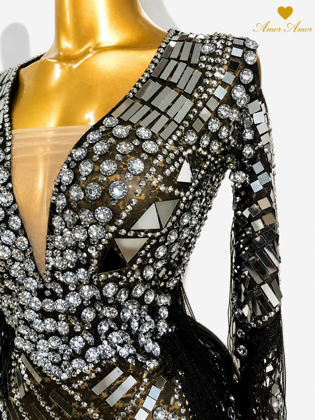 Vestido Silver Crystal