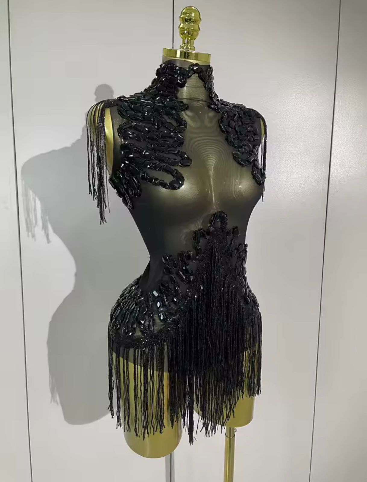 body elástico con cristales