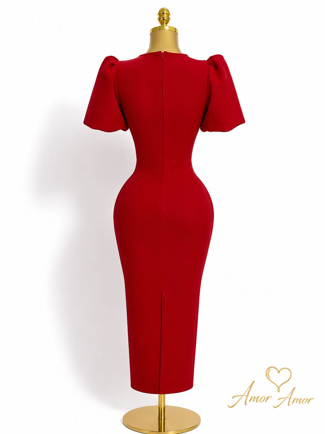 Vestido ajustado roto tela Bandaje, tela tipo faja. Con diseño de moños cristales