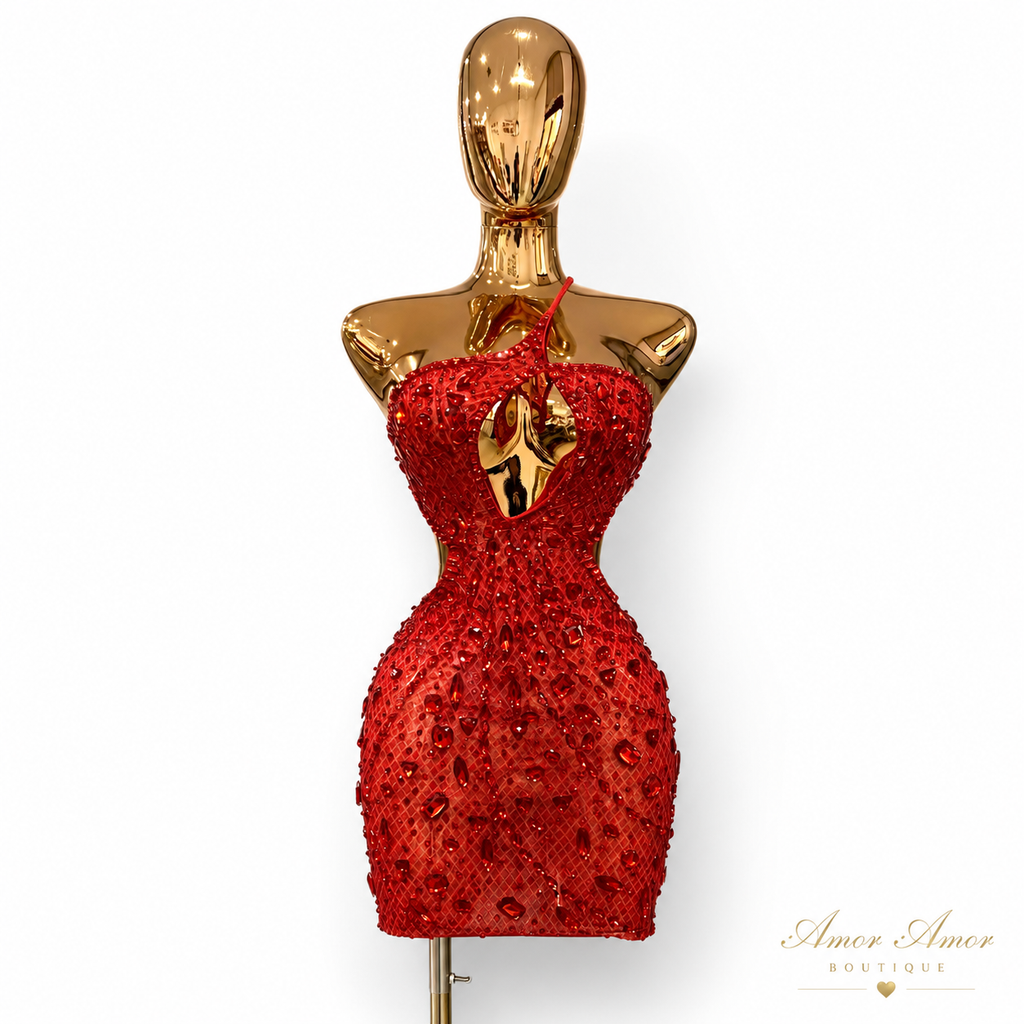 VESTIDO CORAZÓN RUBÍ