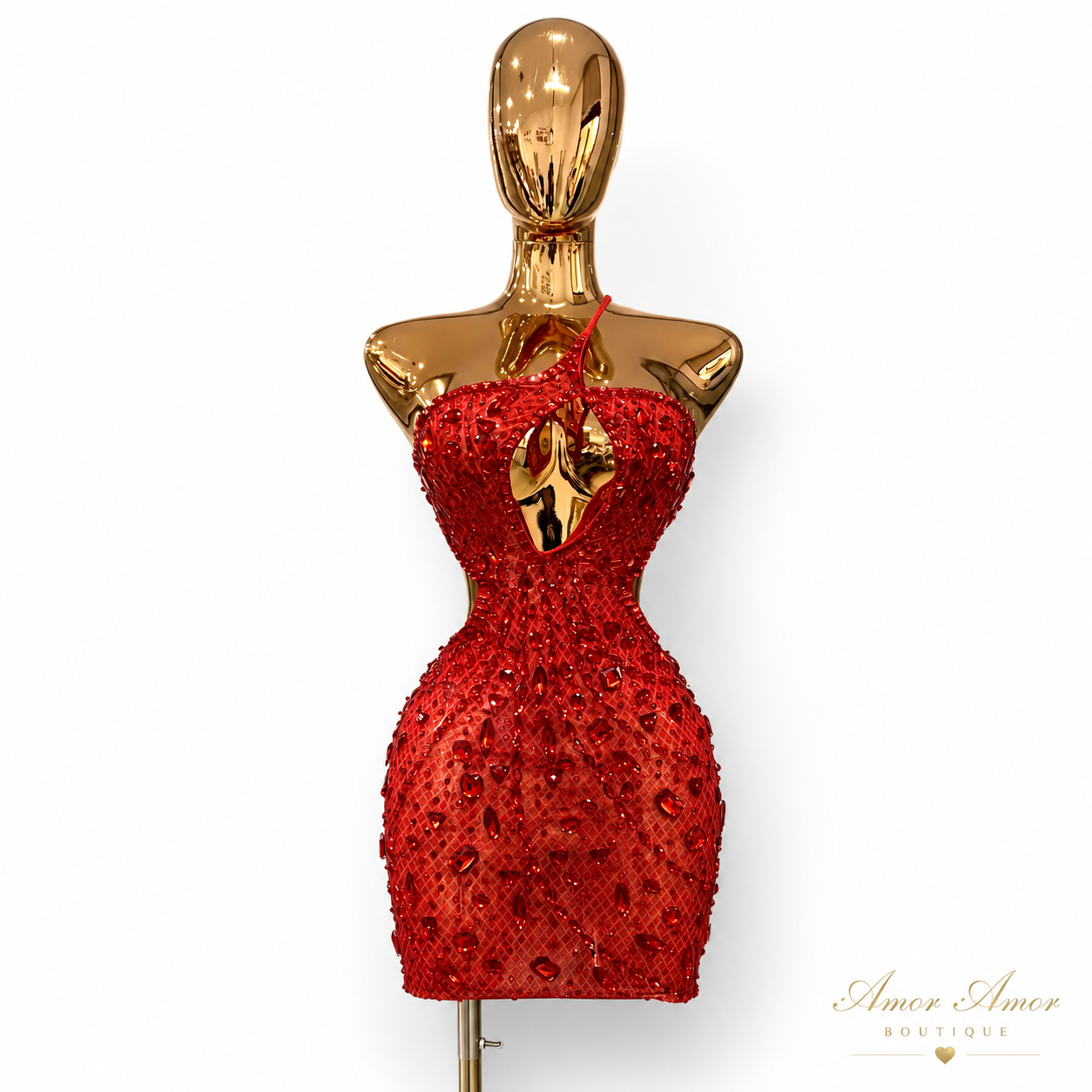 VESTIDO CORAZÓN RUBÍ