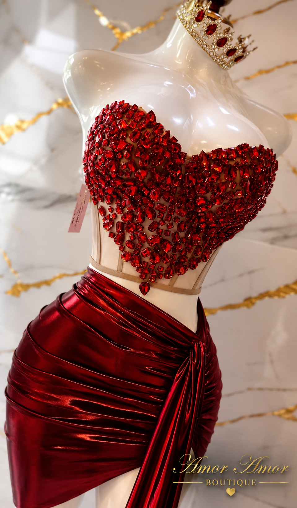 CONJUNTO RUBY HEART CORSET