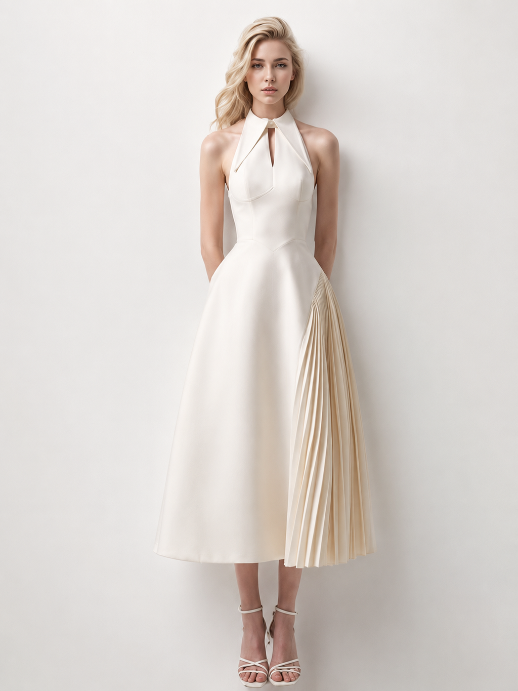 VESTIDO PRINCESA PLISÉ