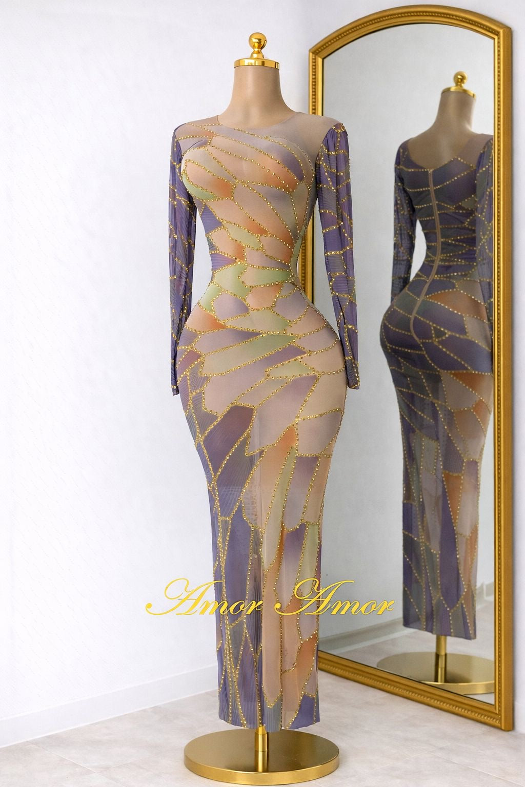 Vestido Golden Muse
