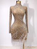 Vestido Champagne Crystal