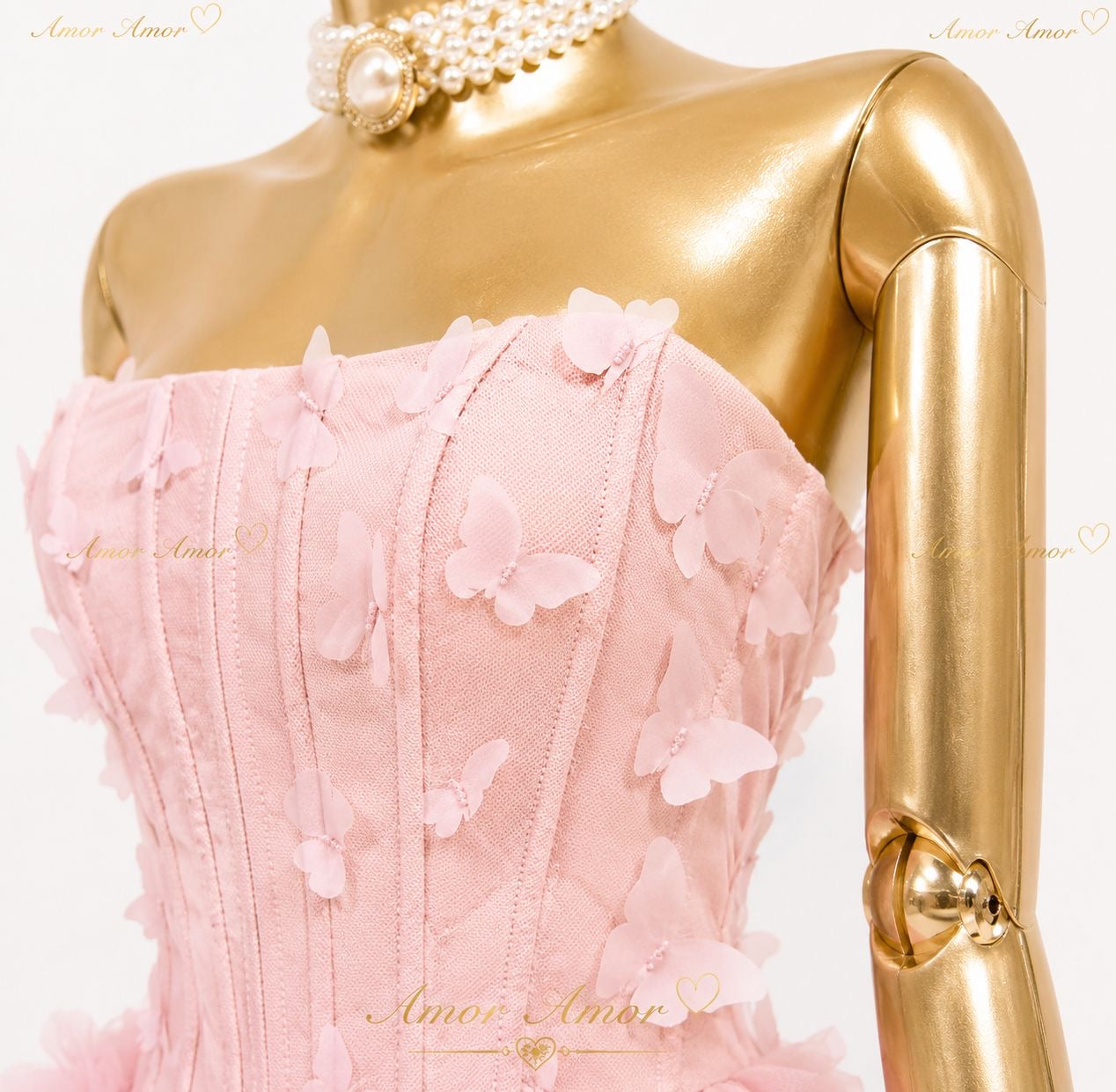 Mini vestido corset Mariposas 3D