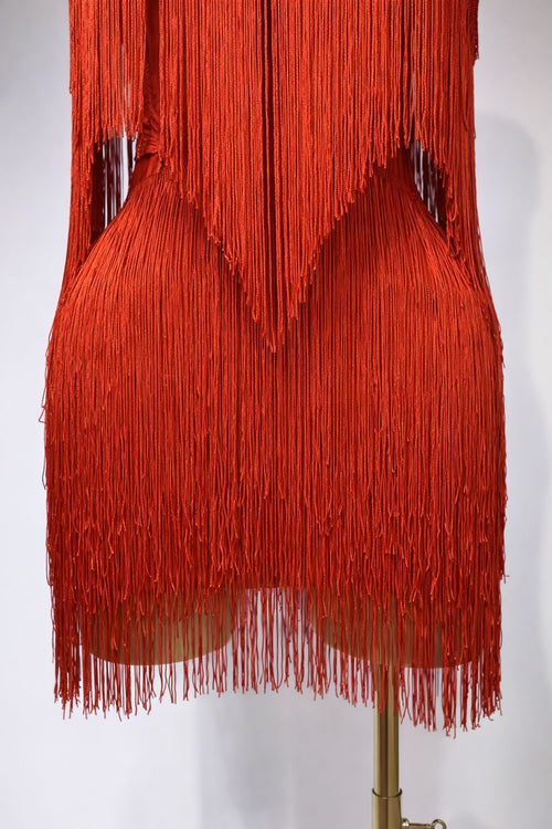 Bandaje vestido flecos