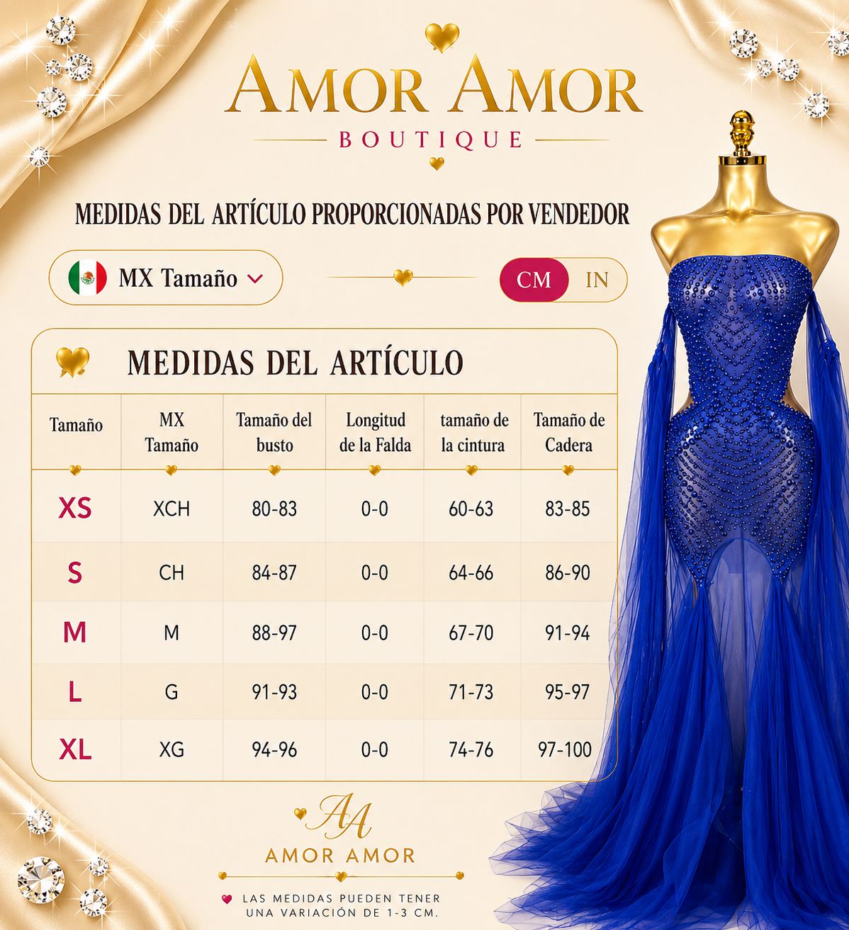 ✨ Impactante vestido azul royal con aplicaciones de pedrería y delicado tul fluido. Diseñado para destacar en cada ocasión. 💎💙
