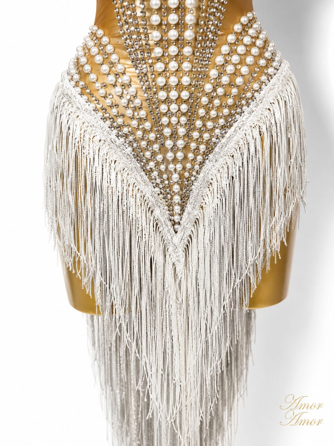 VESTIDO CON PERLAS, CRISTALES, FLECOS EXÓTICOS, ESPECIAL PARA FIESTA DE CUMPLEAÑOS, SESIÓN FOTOGRÁFICA, BAILE LATINO