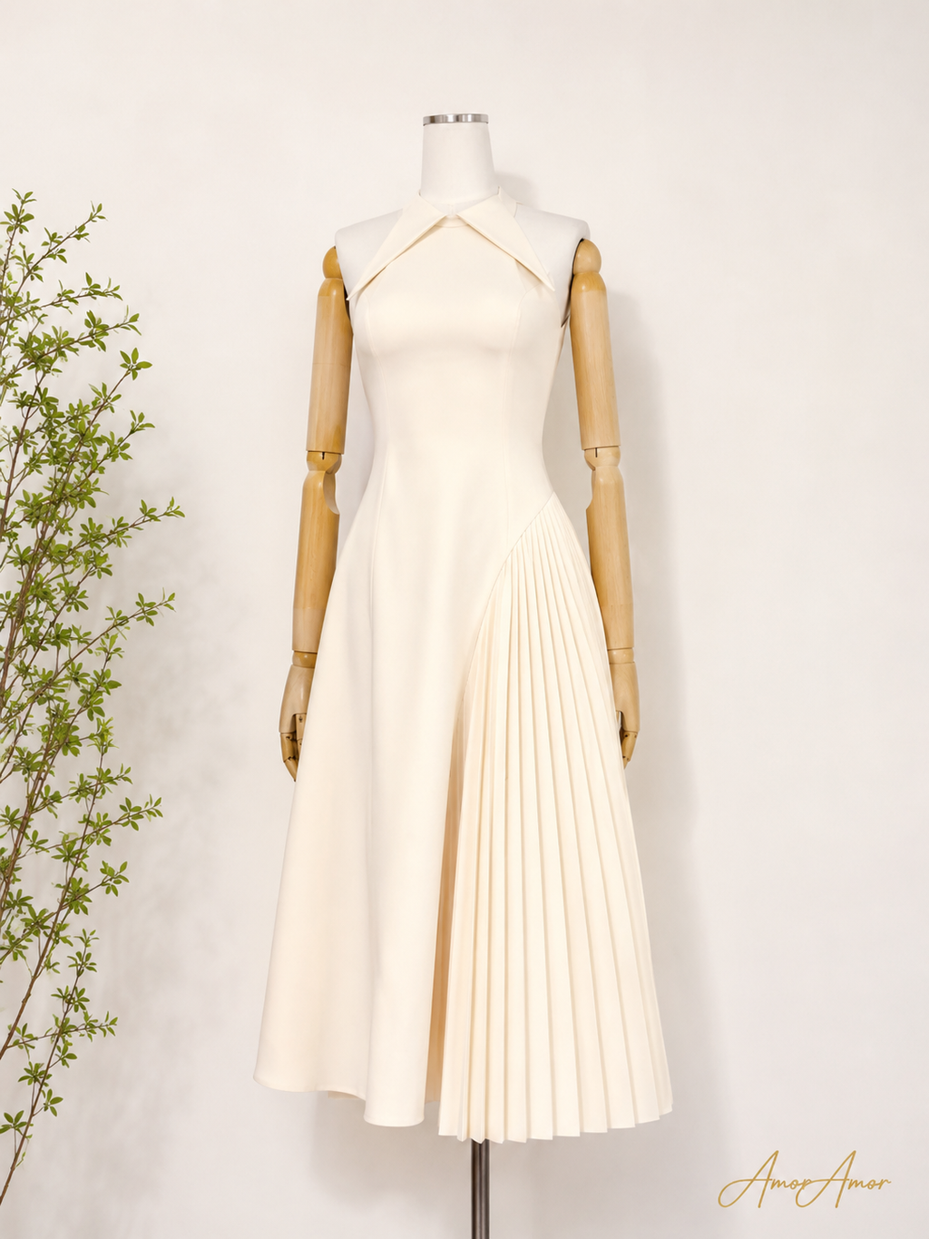 VESTIDO PRINCESA PLISÉ