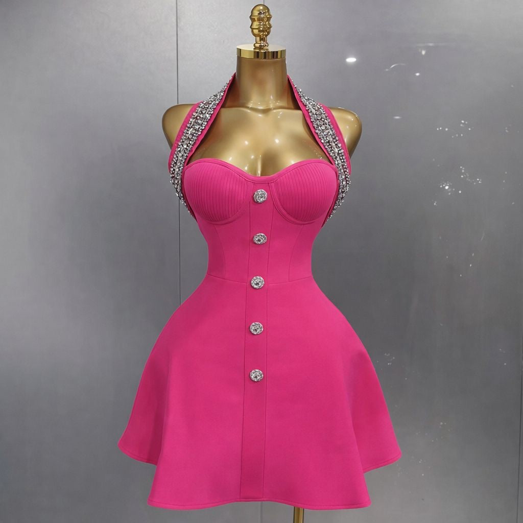 bandage con cristales en cuello