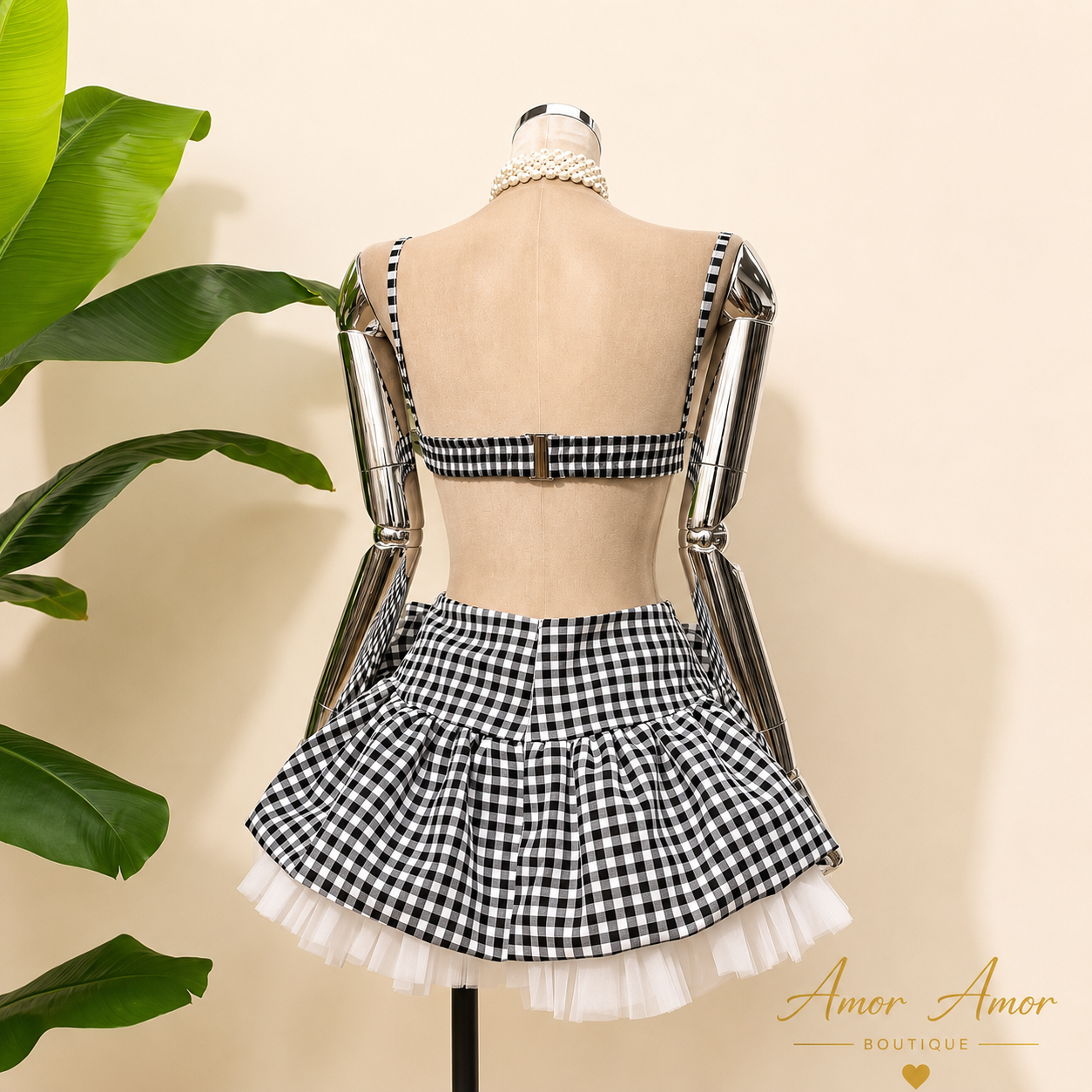 VESTIDO PRINCESA VICHY