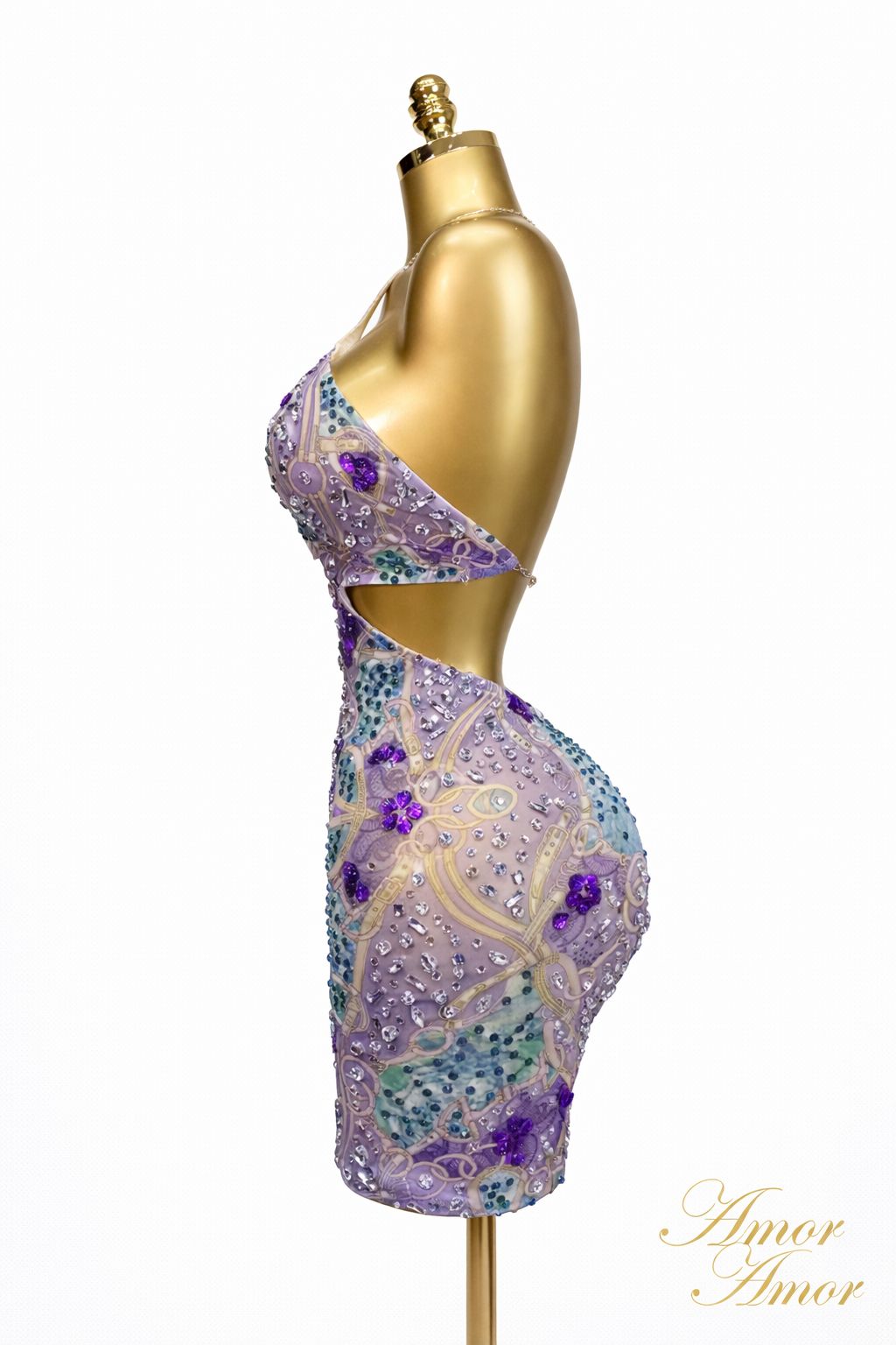 Sprakly-minivestido Sexy de malla strech