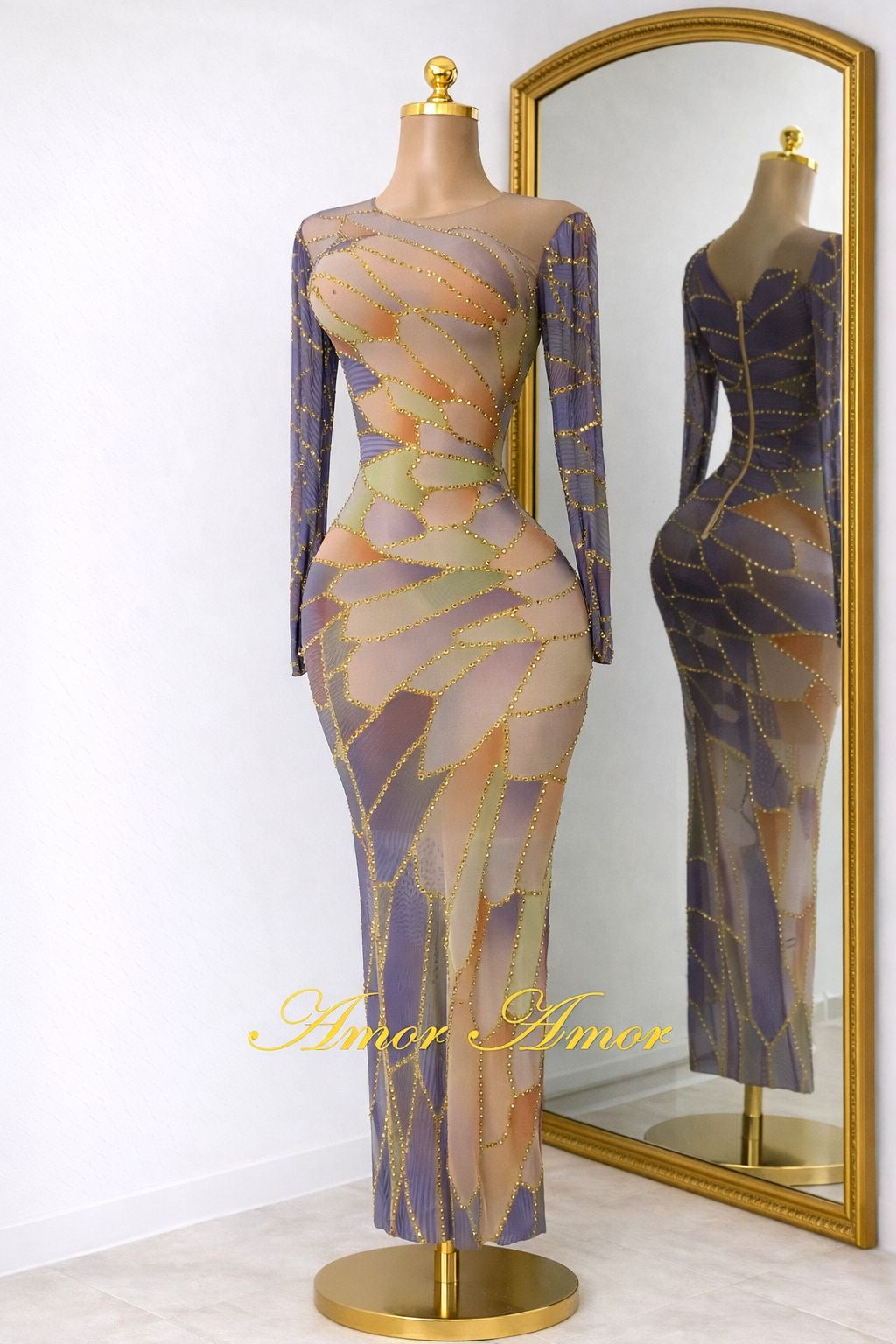 Vestido Golden Muse