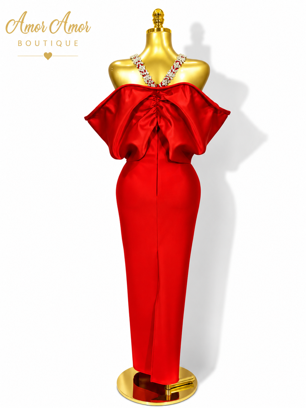VESTIDO CRIMSON BOW BANDAJE