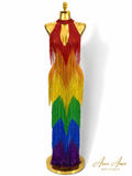 Vestido Arcoíris de Cristal