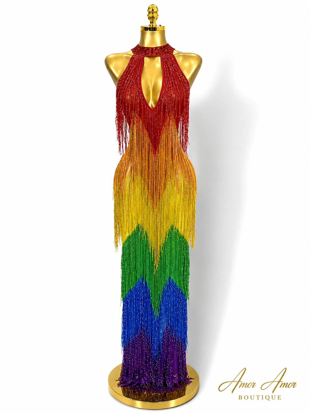 Vestido Arcoíris de Cristal