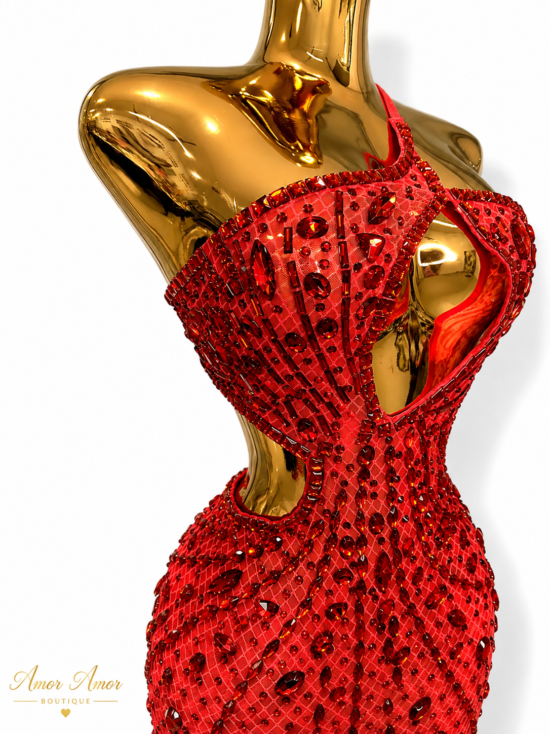 VESTIDO CORAZÓN RUBÍ