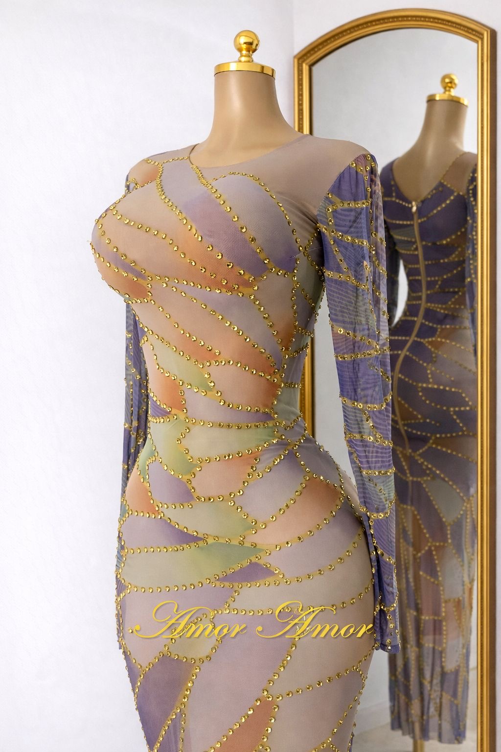 Vestido Golden Muse