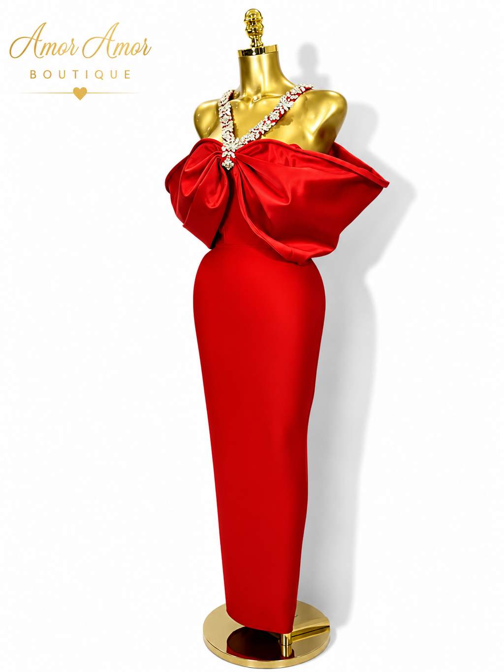 VESTIDO CRIMSON BOW BANDAJE