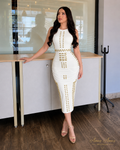 VESTIDO AURA GOLD MIDI