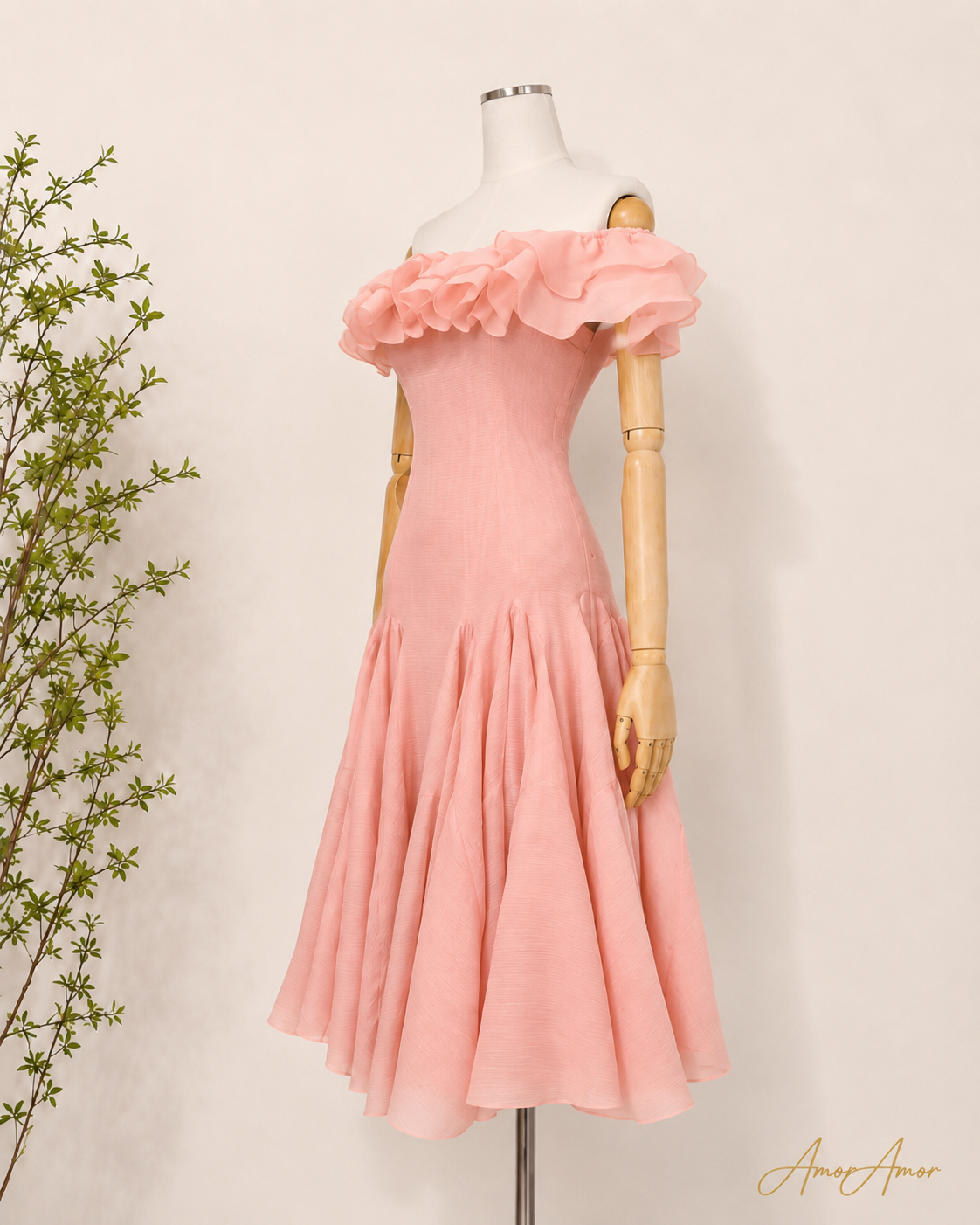 VESTIDO PRINCESA OFF SHOULDER
