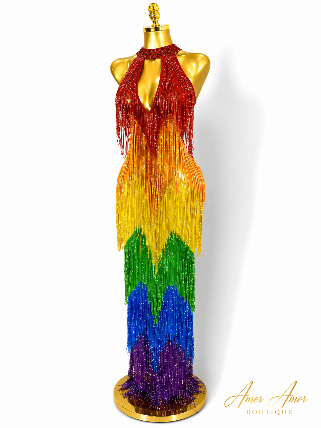 Vestido Arcoíris de Cristal