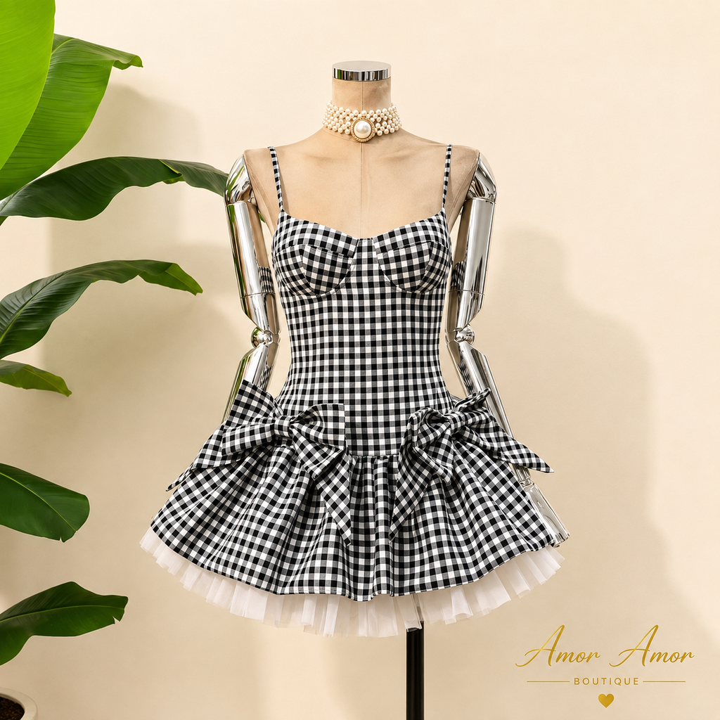 VESTIDO PRINCESA VICHY