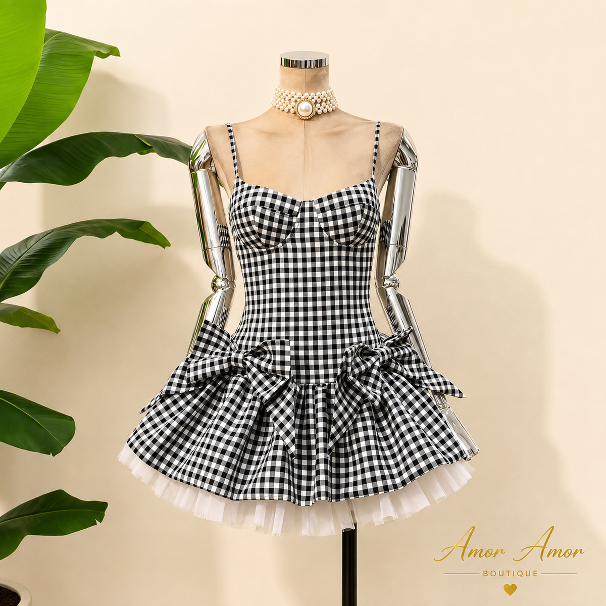 VESTIDO PRINCESA VICHY