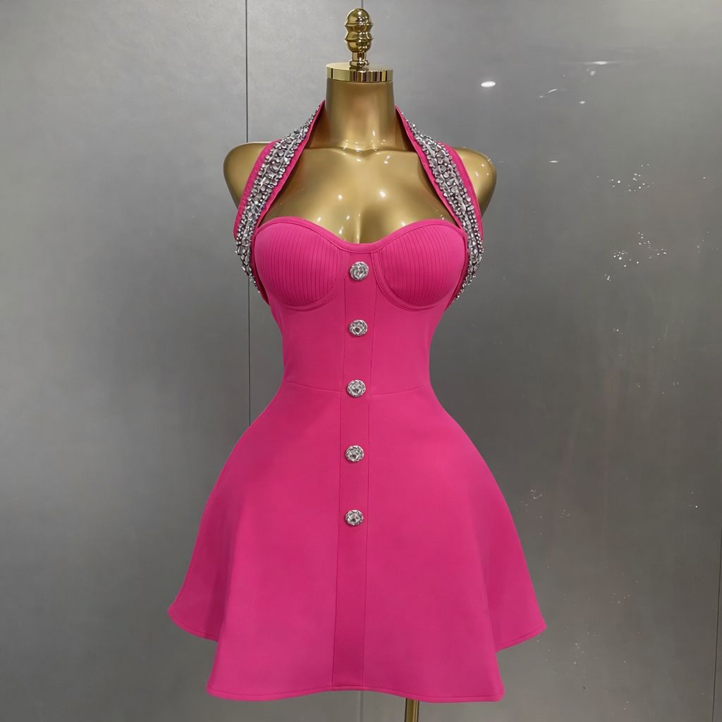 bandage con cristales en cuello