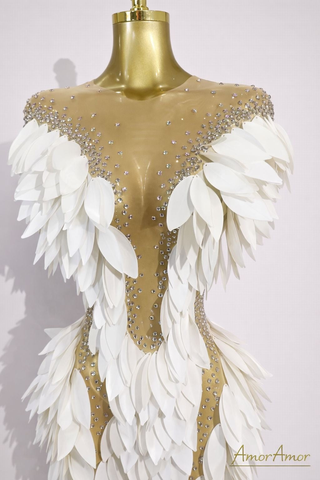 Vestido Hojas Celestiales