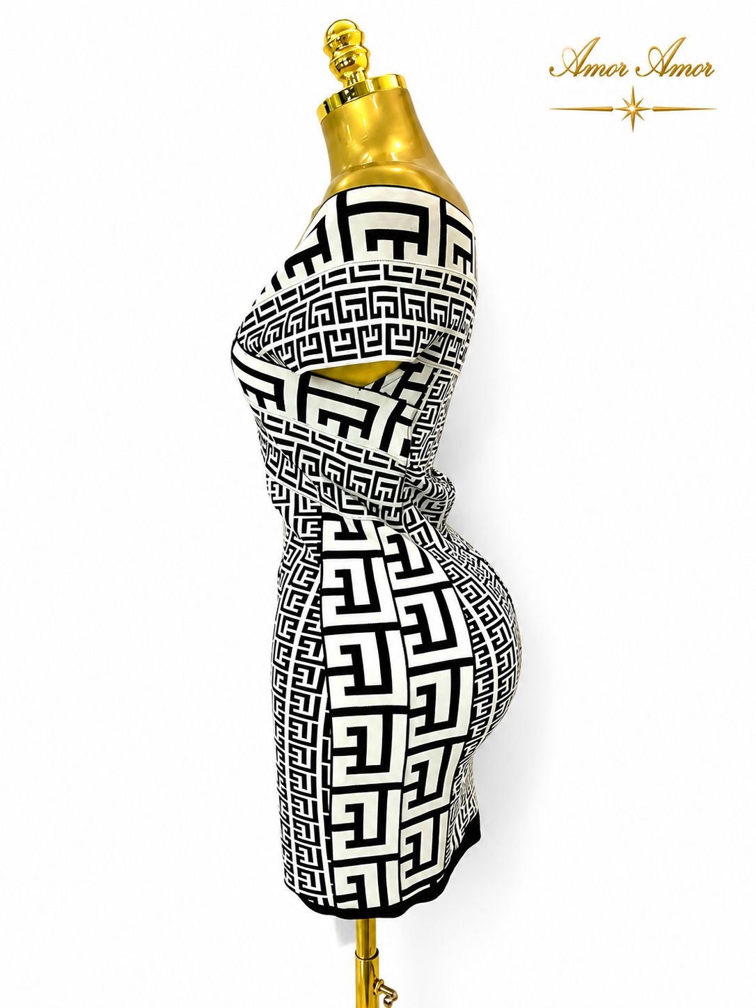 VESTIDO TELA BANDAJE, TELA TIPO FAJA, MANGAS CAÍDAS,  VESTIDO CON ALTA VERSATILIDAD