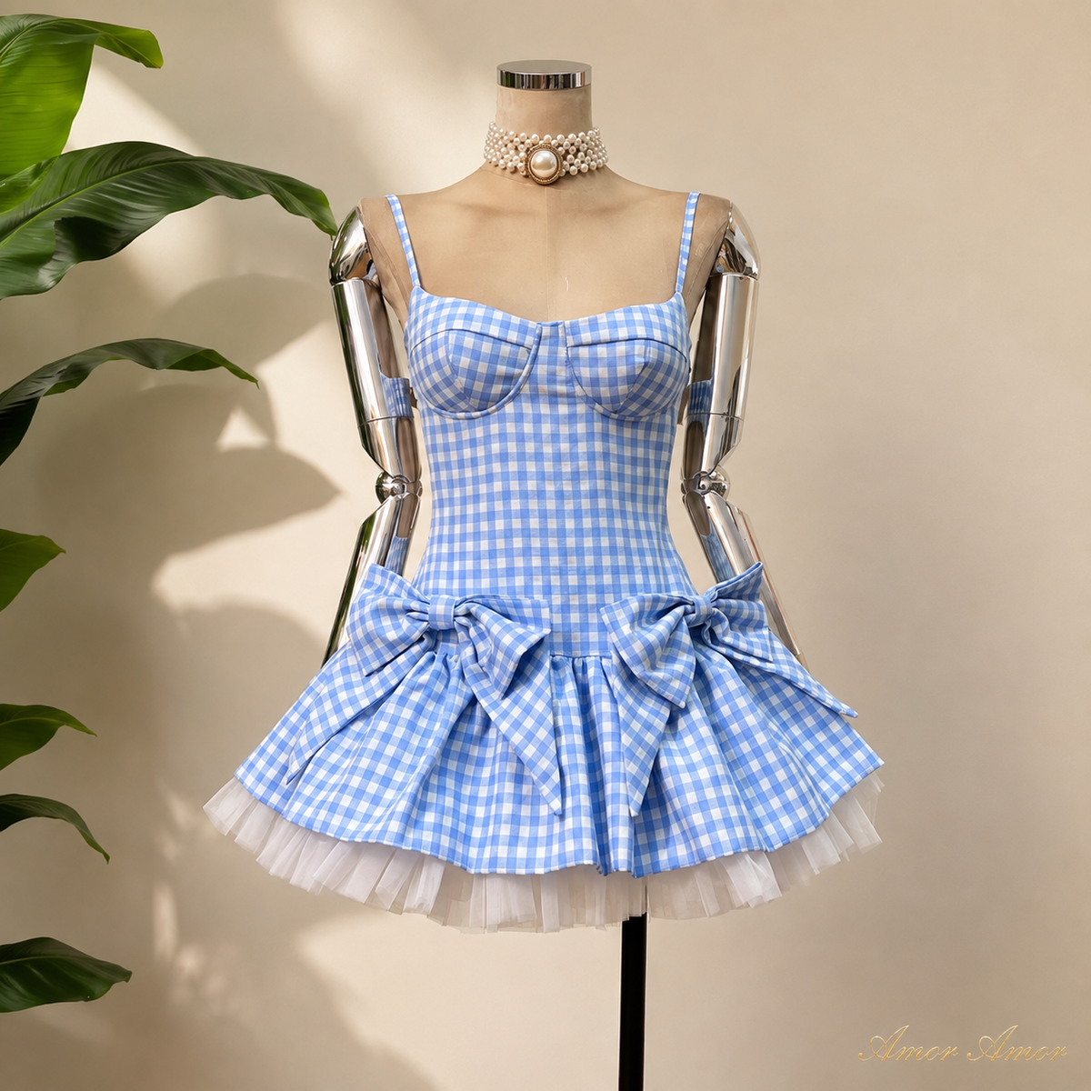 VESTIDO PRINCESA VICHY