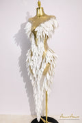 Vestido Hojas Celestiales