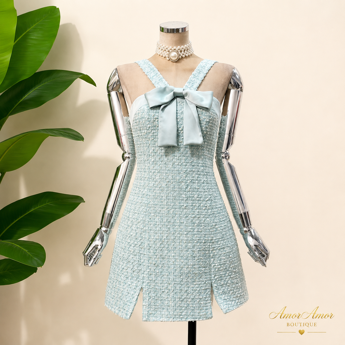 VESTIDO PRINCESA TWEED BOW