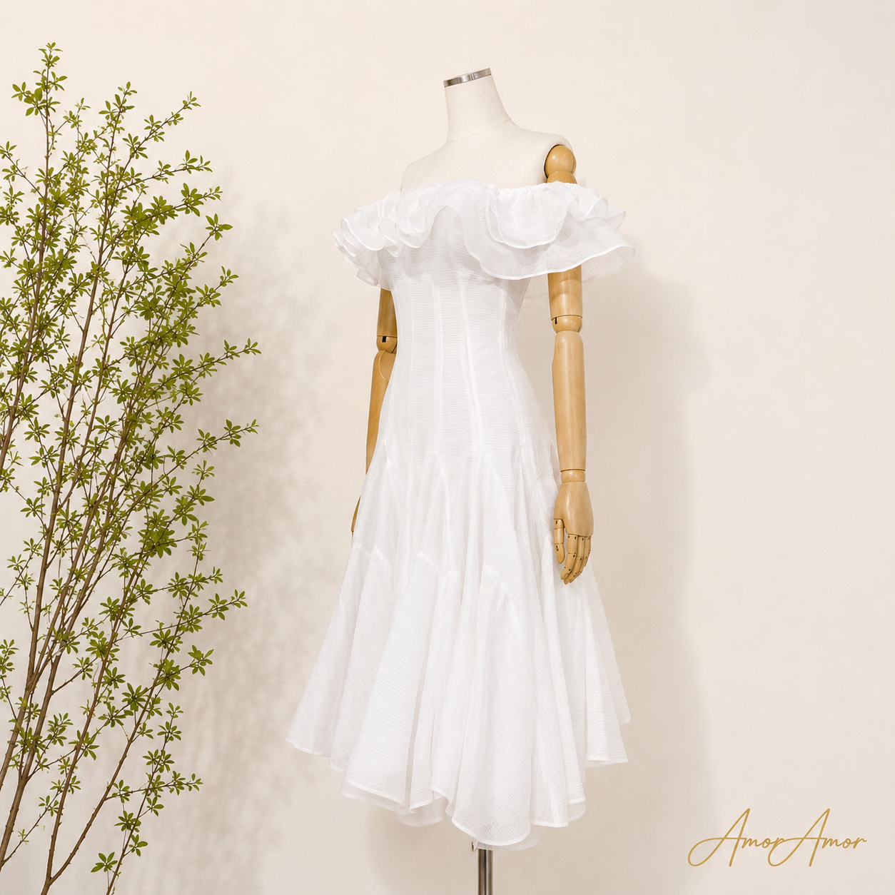 VESTIDO PRINCESA OFF SHOULDER