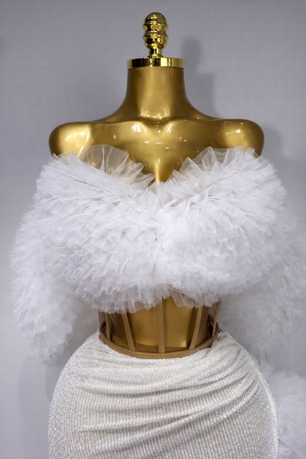 Conjunto de dos piezas de falda larga elegante con lentejuelas brillantes para mujer, traje de escenario para fiesta de noche, cumpleaños, cantante y bailarina