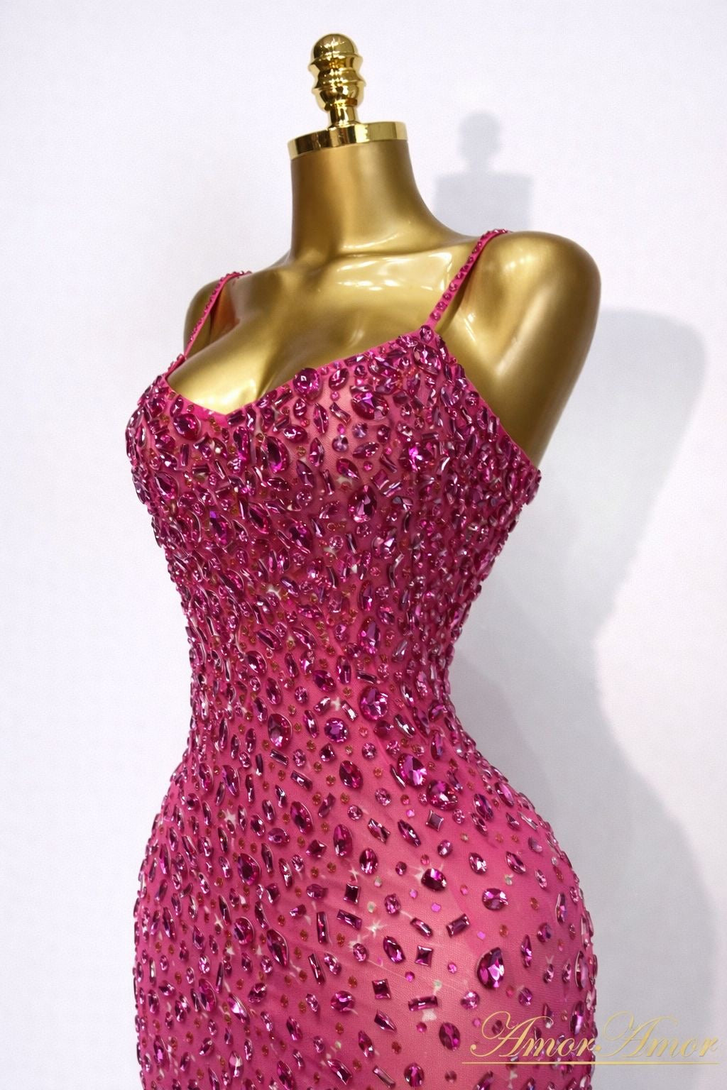 Vestido ajustado de malla Sexy con cristales   de lujo para mujer, vestido de fiesta de cóctel de noche de cumpleaños, traje de escenario para Club de alfombra roja.