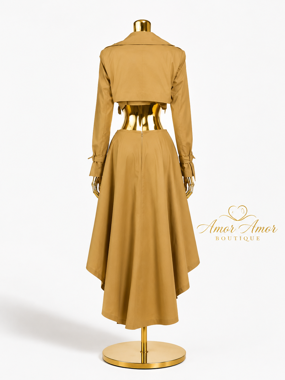 Conjunto Trench Camel