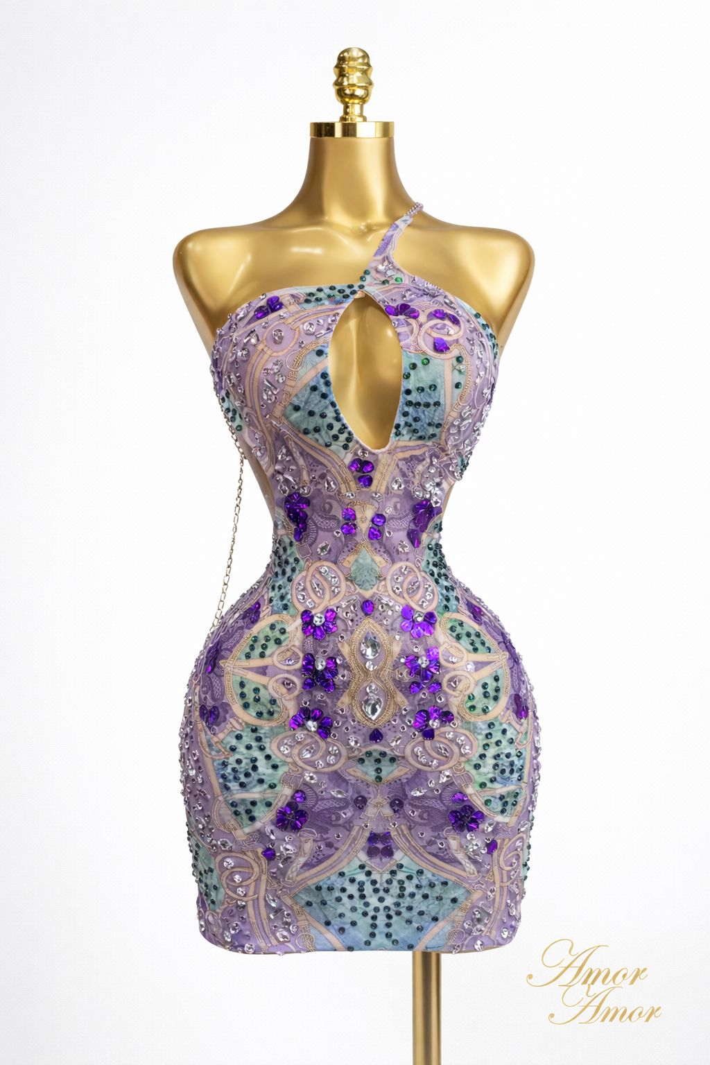 Sprakly-minivestido Sexy de malla strech