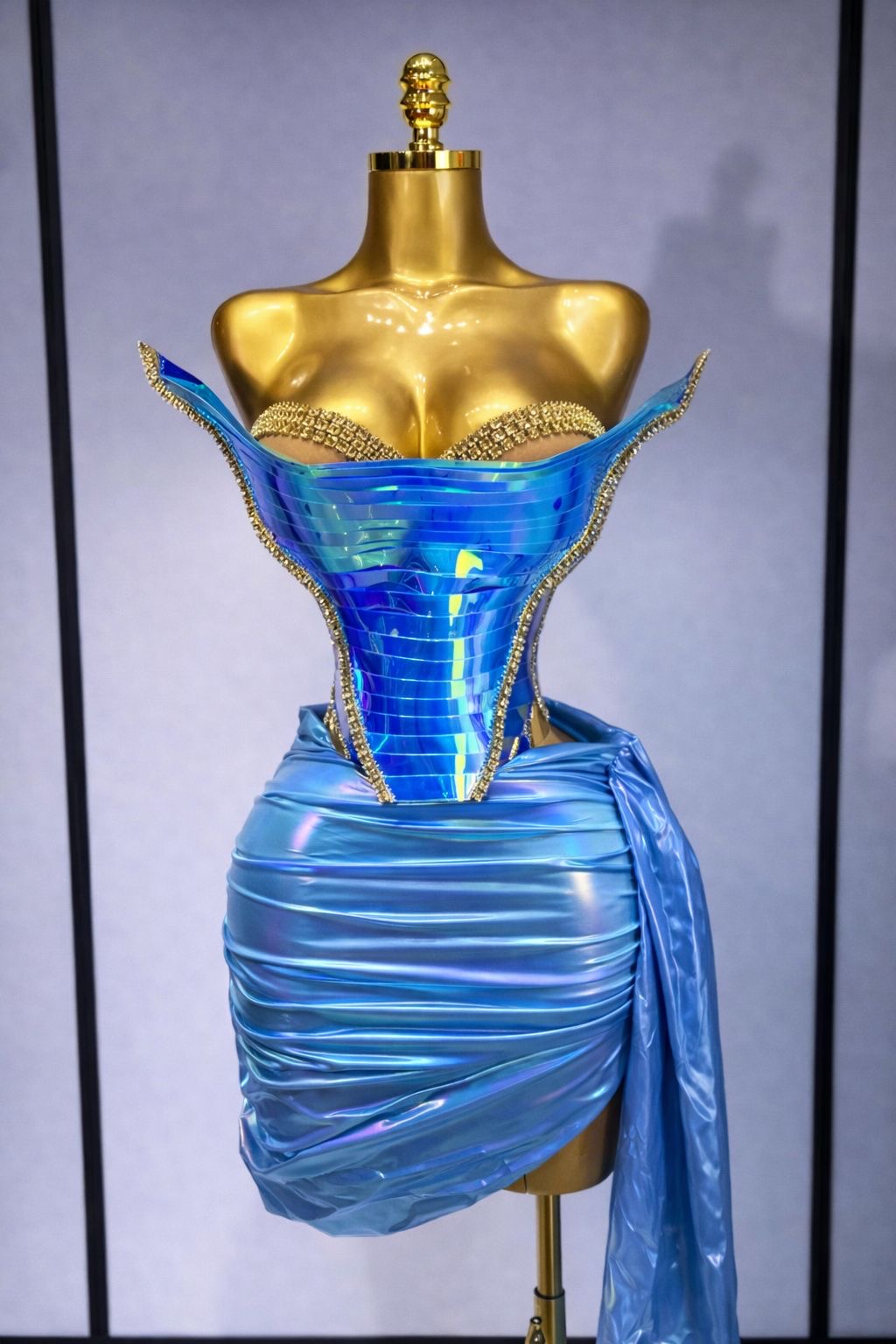 Conjunto de dos piezas de Top Sexy con lentejuelas brillantes para mujer, traje de escenario para fiesta de celebración, cumpleaños, actuación