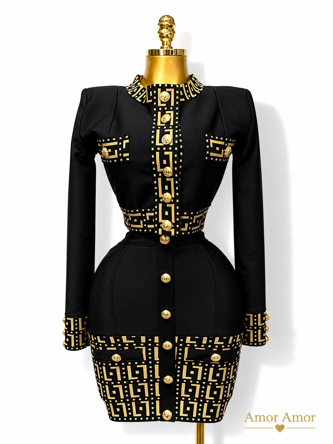 Conjunto tela Bandaje grecas