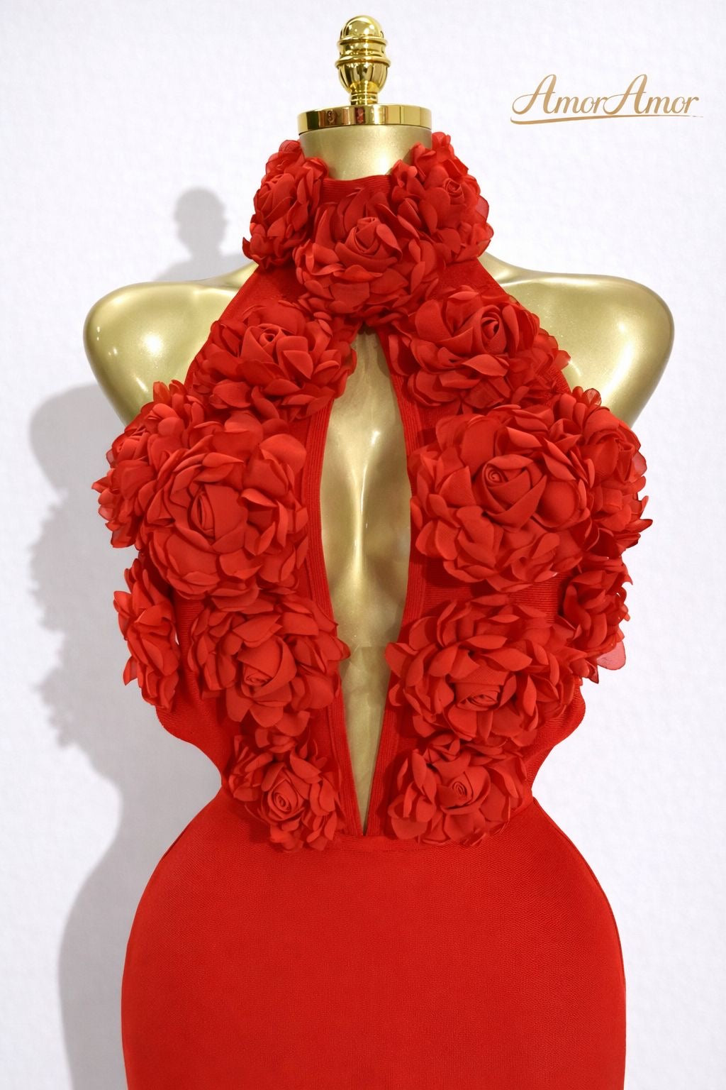 Vestido Largo de Fiesta de Lujo para Mujer, Sexy, con Cuello Halter, Espalda Descubierta, Diseño Floral, Estilo Bandage, Elegante, para Celebridades, Cumpleaños o Noche